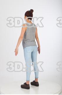 Whole body blue jeans gray woman singlet of Molly 0004